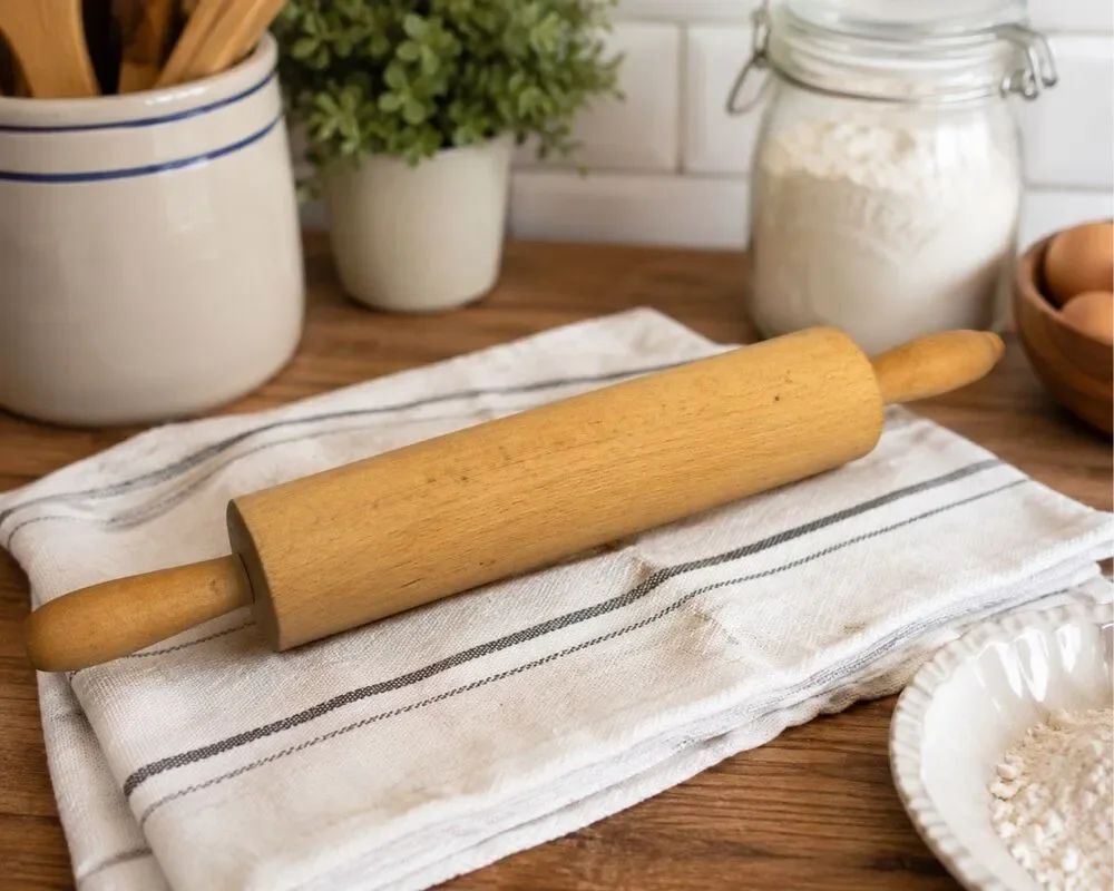 Wooden Rolling Pin Unbranded Weighs 1.25 Lbs.